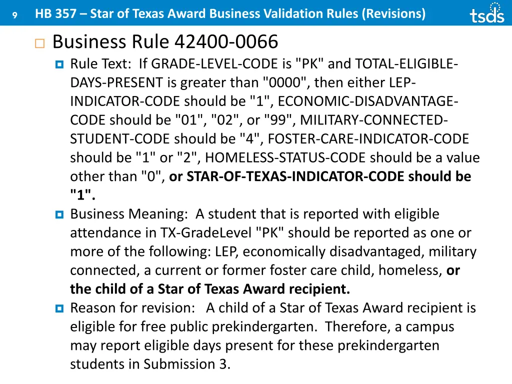 hb 357 star of texas award business validation 1