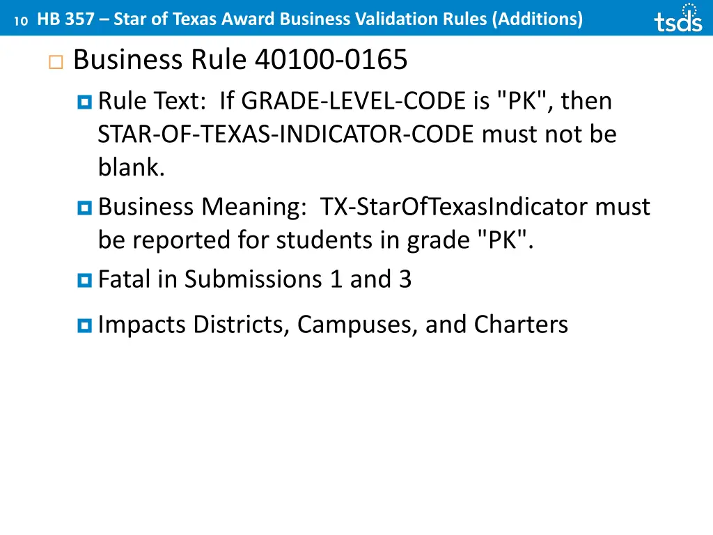 hb 357 star of texas award business validation 2