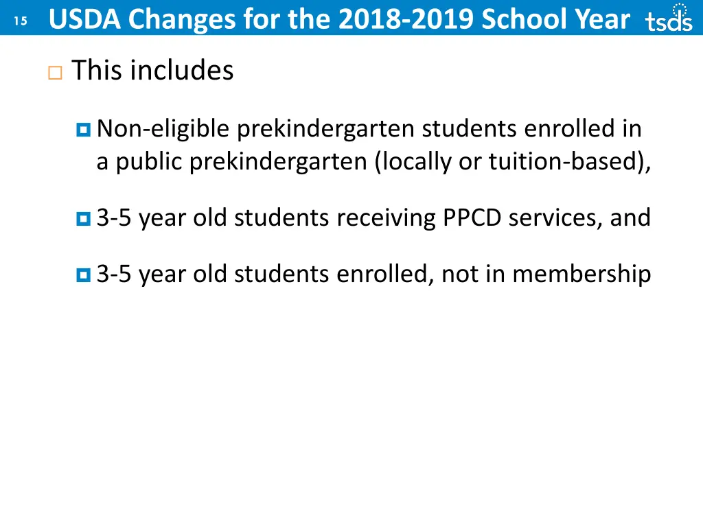 usda changes for the 2018 2019 school year 1