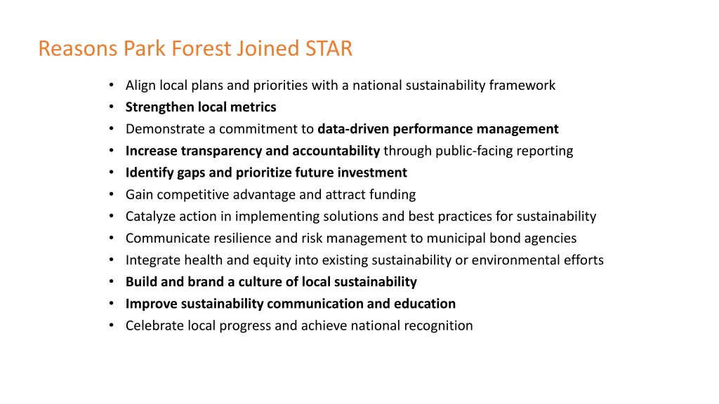 reasons park forest joined star