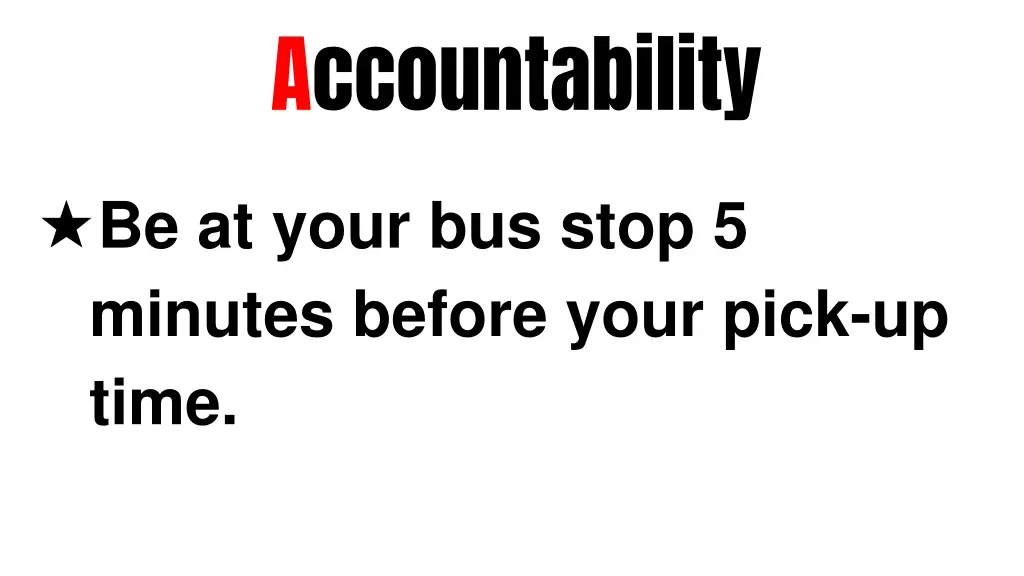 accountability