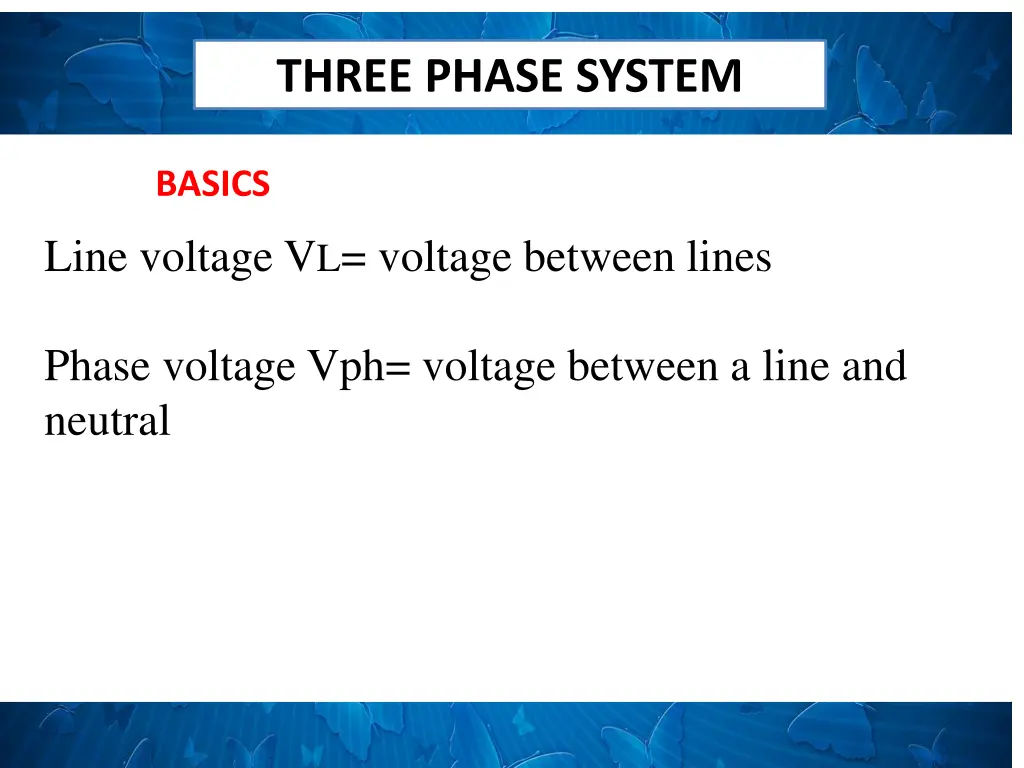 three phase system