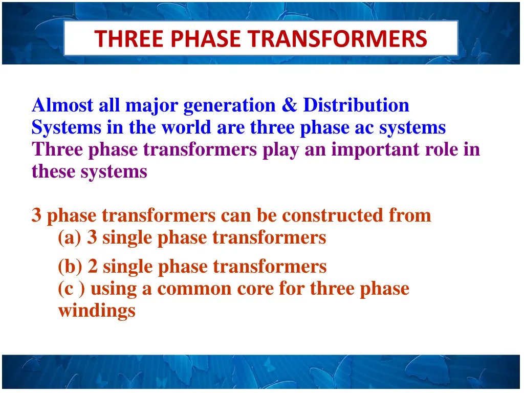 three phase transformers 1