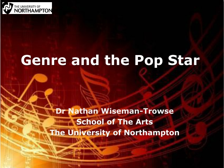 genre and the pop star