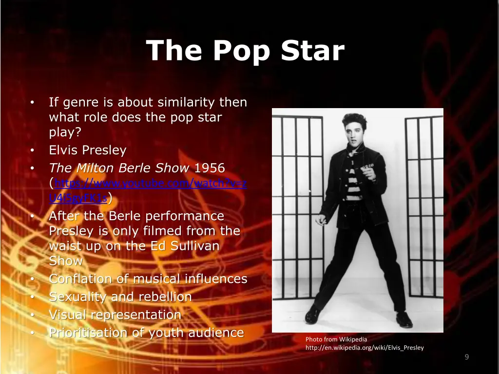 the pop star