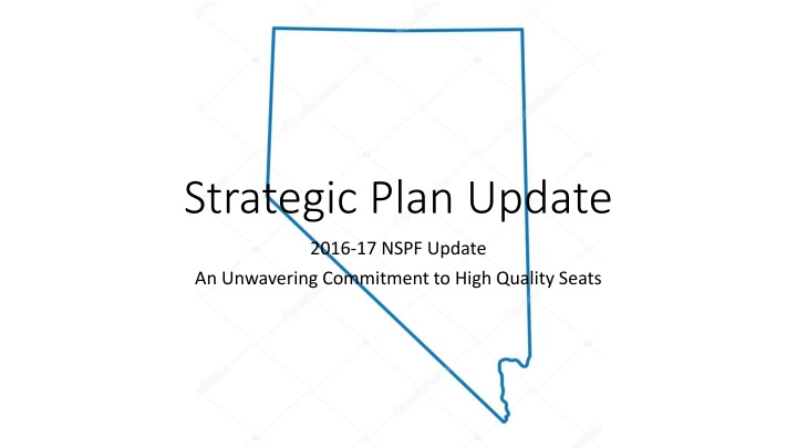 strategic plan update