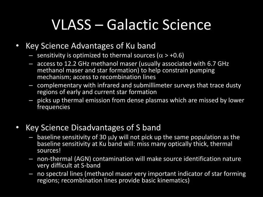 vlass galactic science 3