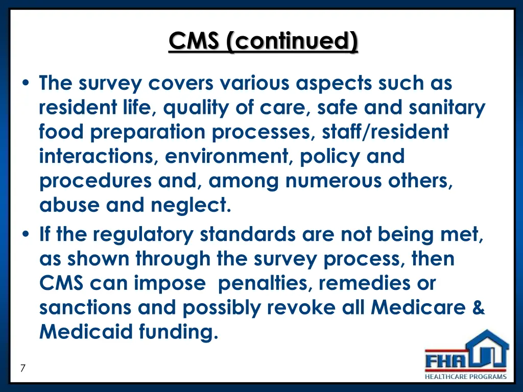 cms continued