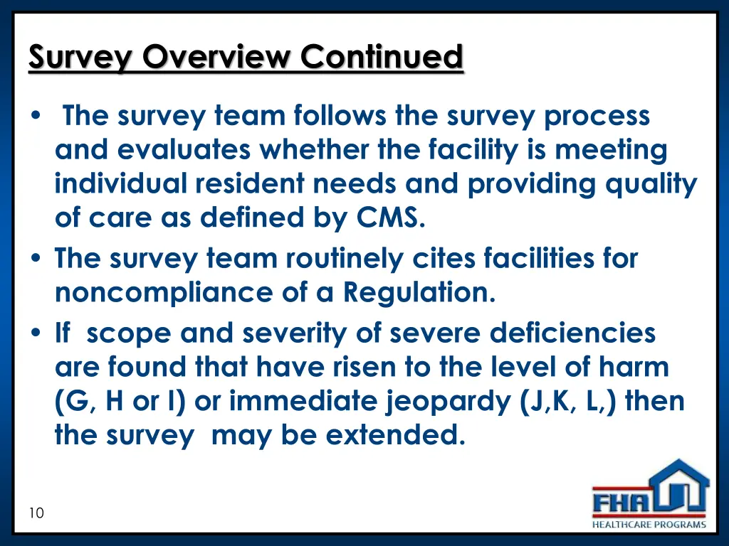 survey overview continued