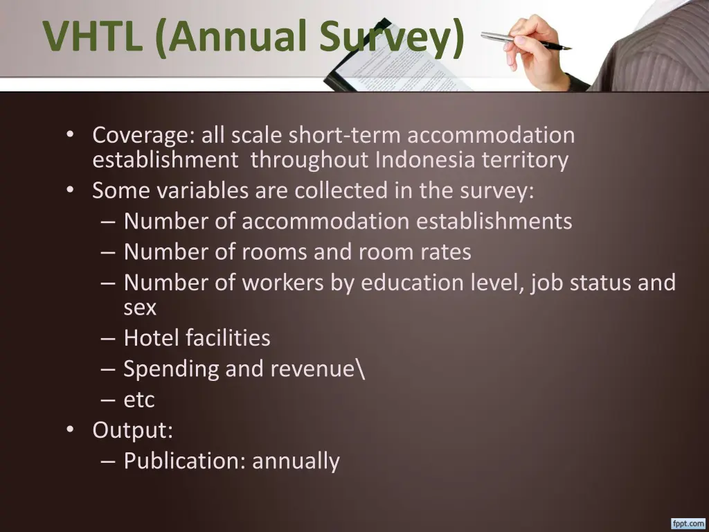 vhtl annual survey