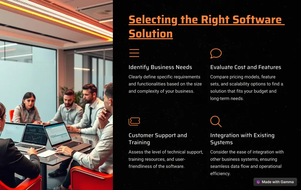 selecting the right software solution