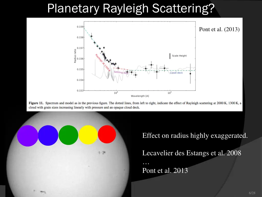 planetary rayleigh scattering