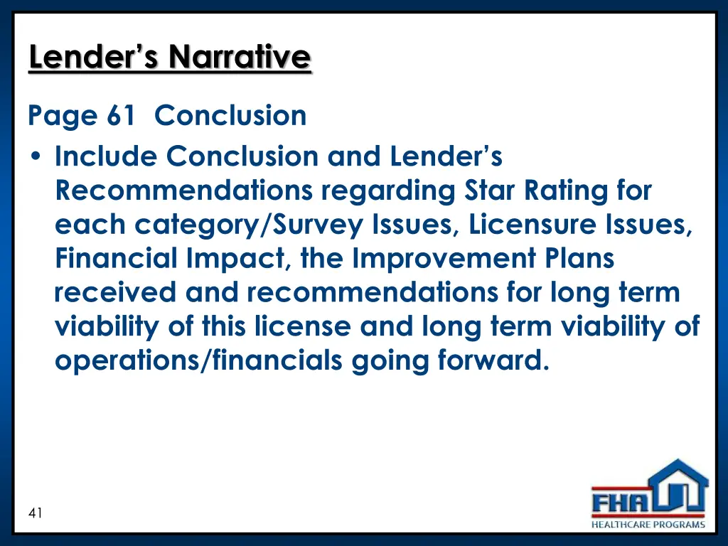 lender s narrative 1