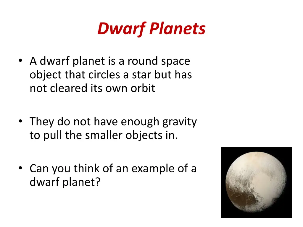 dwarf planets