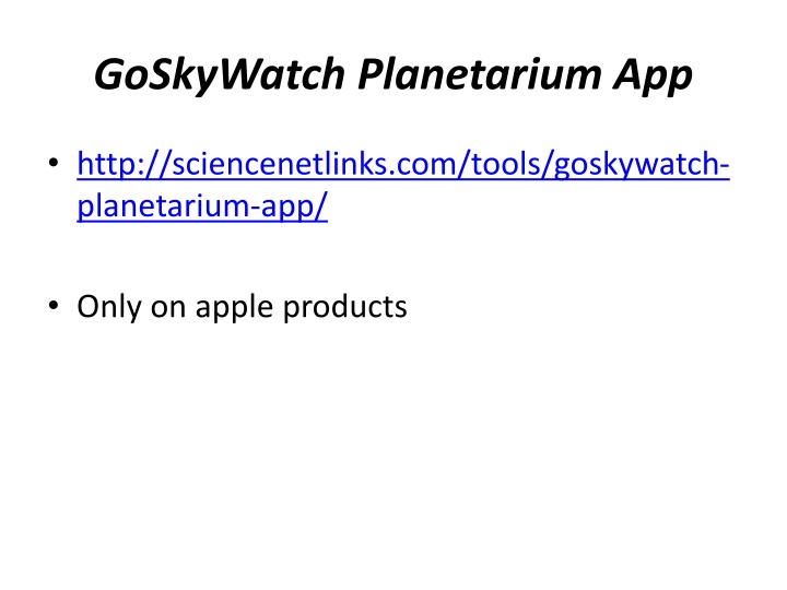 goskywatch planetarium app