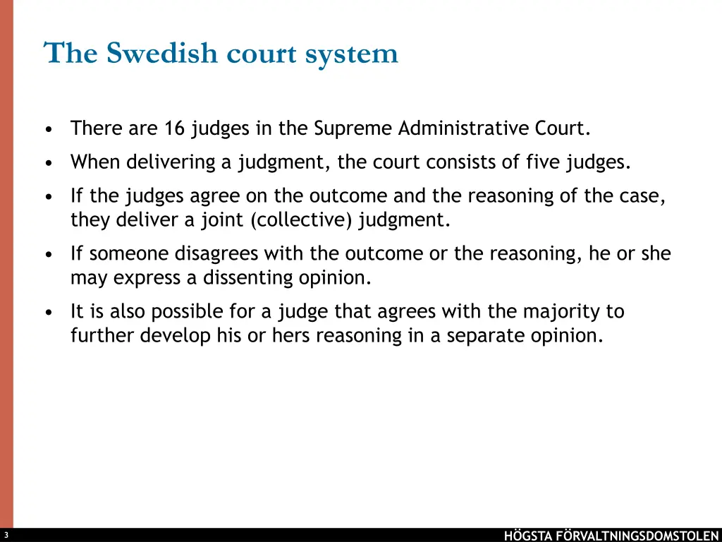 the swedish court system 1