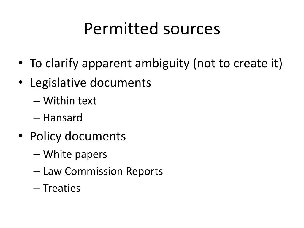 permitted sources