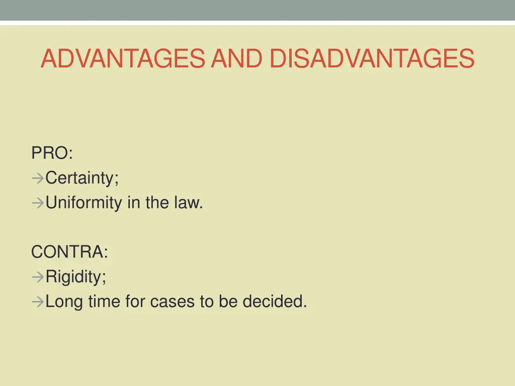 advantages and disadvantages