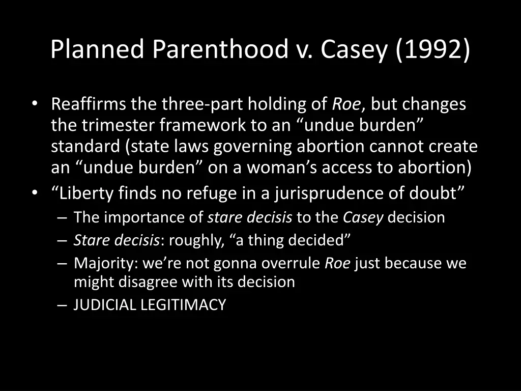 planned parenthood v casey 1992