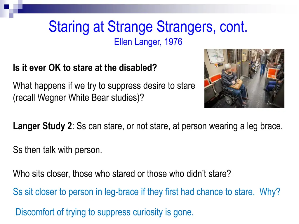 staring at strange strangers cont ellen langer