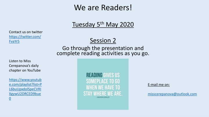 we are readers