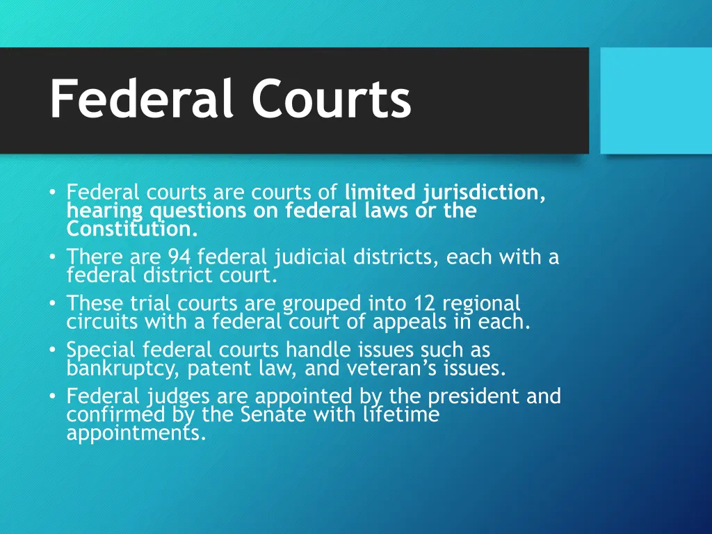 federal courts