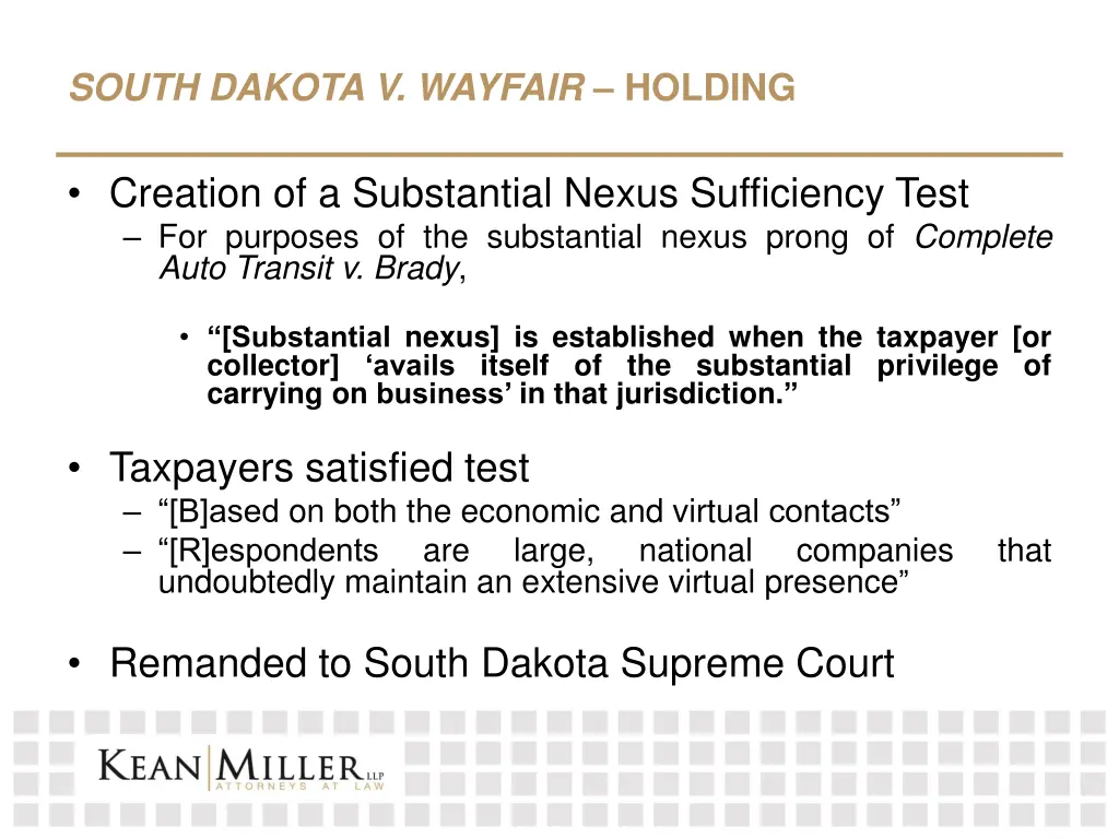 south dakota v wayfair holding