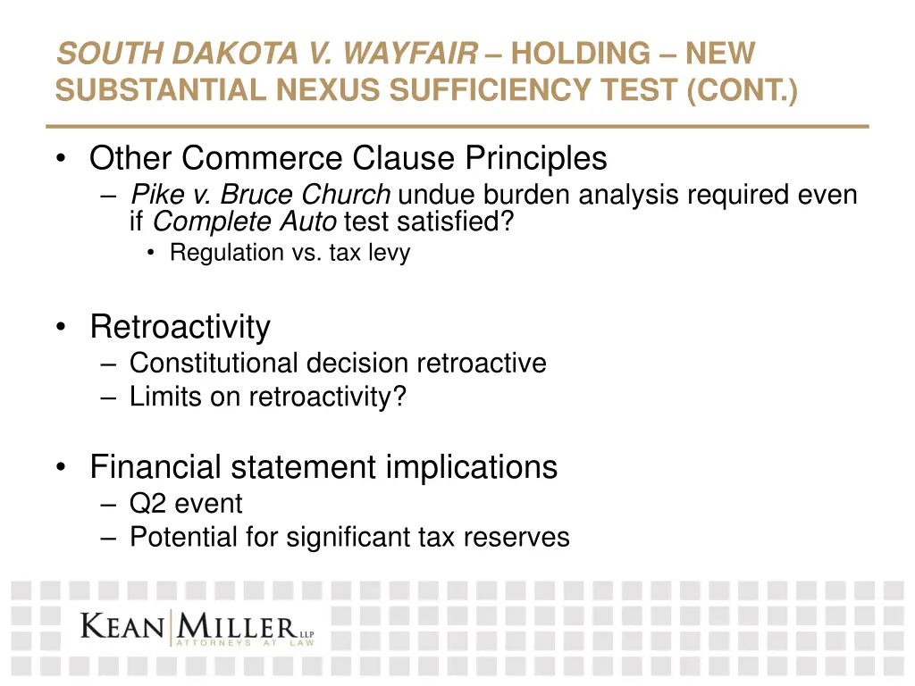 south dakota v wayfair holding new substantial 2