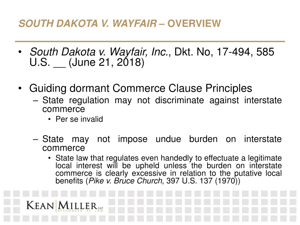 south dakota v wayfair overview