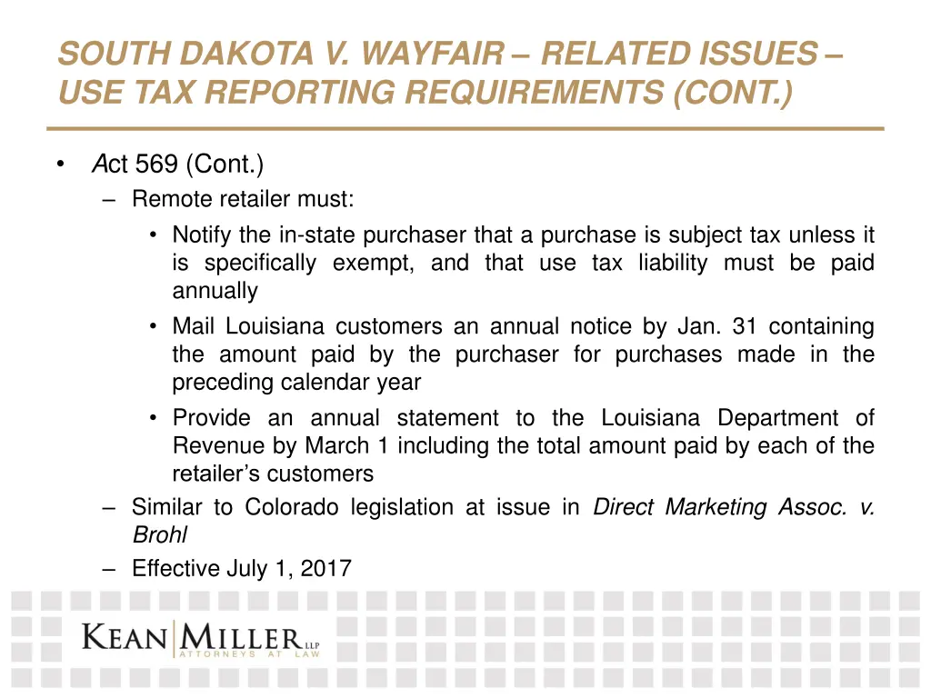 south dakota v wayfair related issues 1