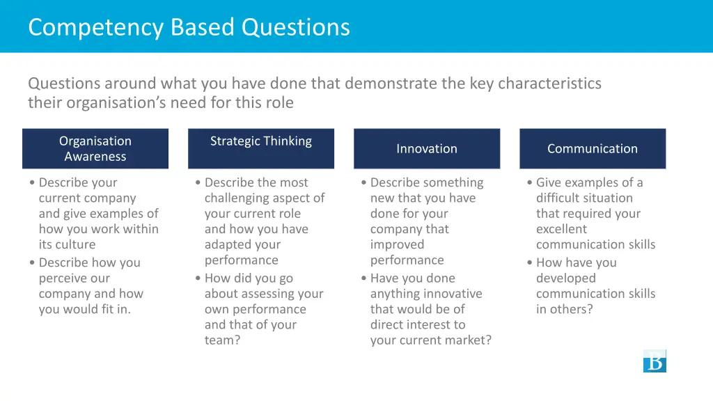 competency based questions