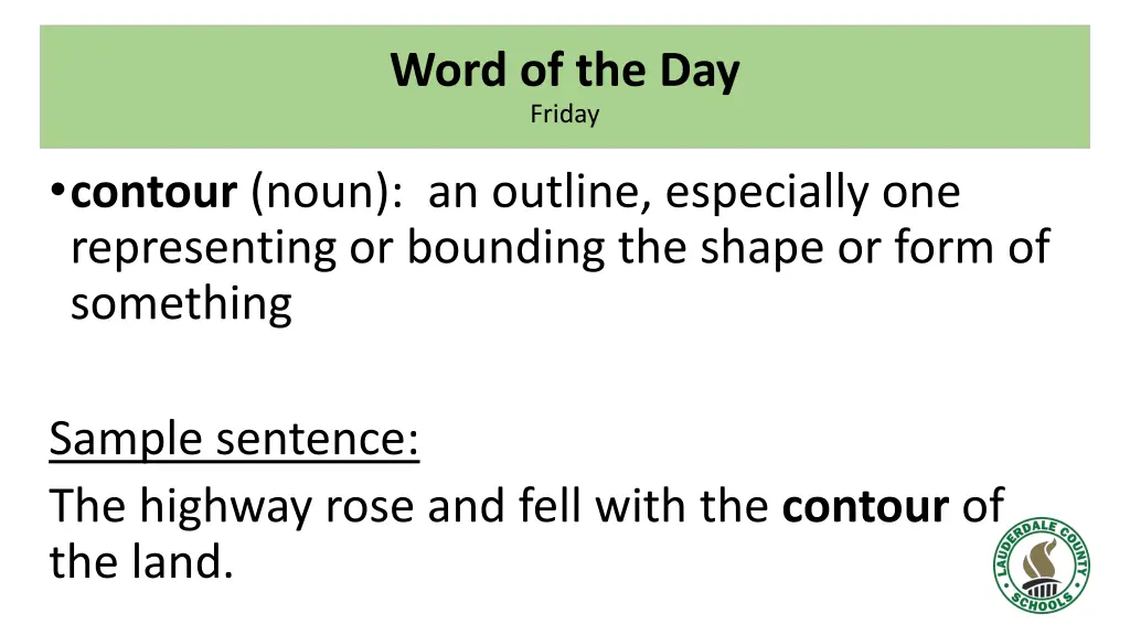 word of the day friday