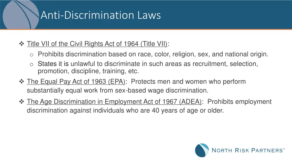 anti discrimination laws