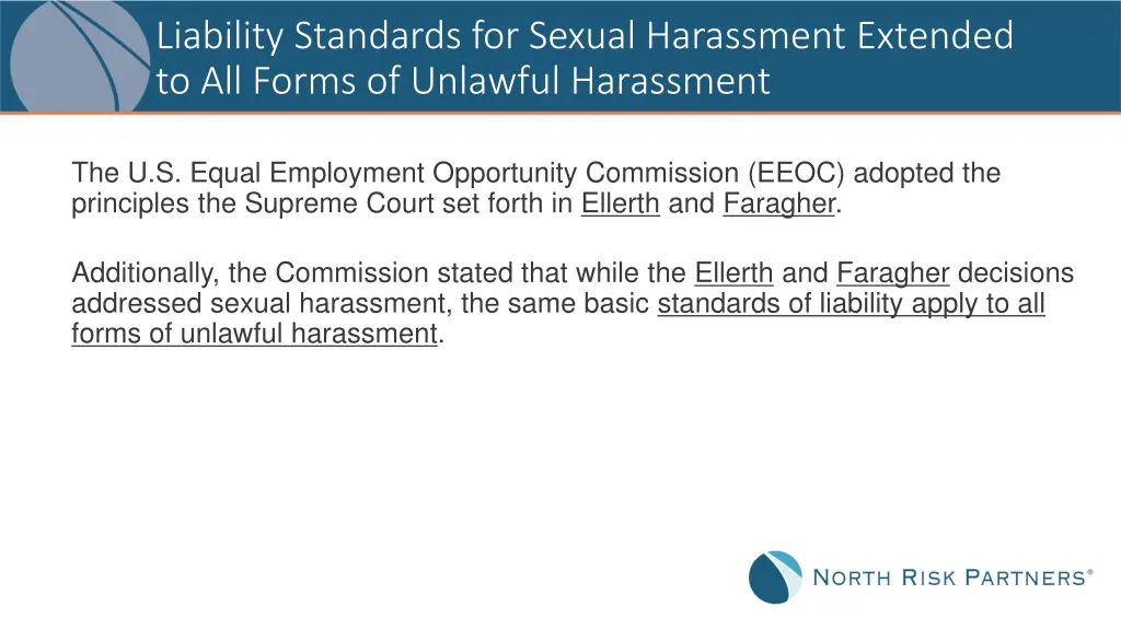 liability standards for sexual harassment