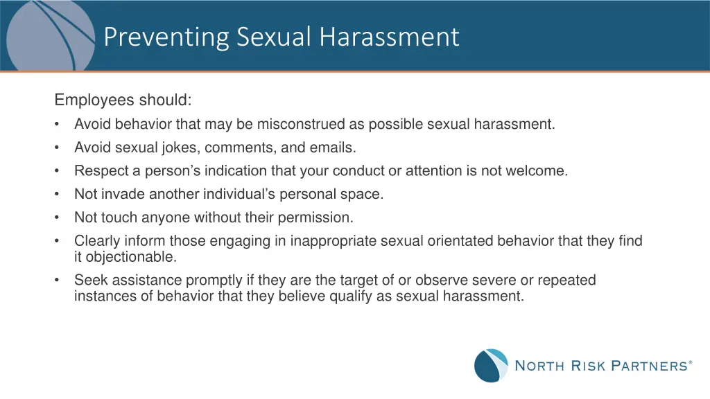 preventing sexual harassment