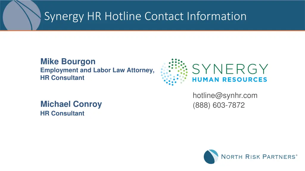 synergy hr hotline contact information