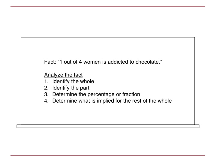 fact 1 out of 4 women is addicted to chocolate