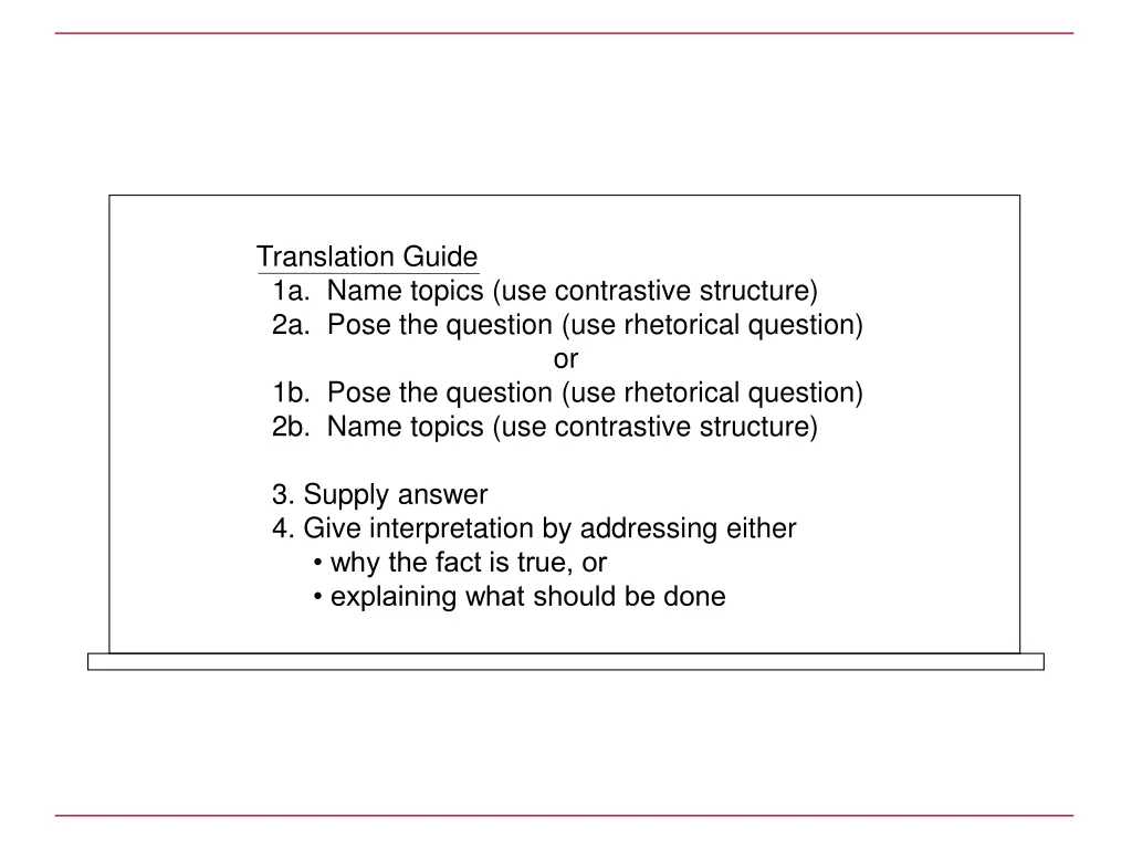 translation guide 1a name topics use contrastive