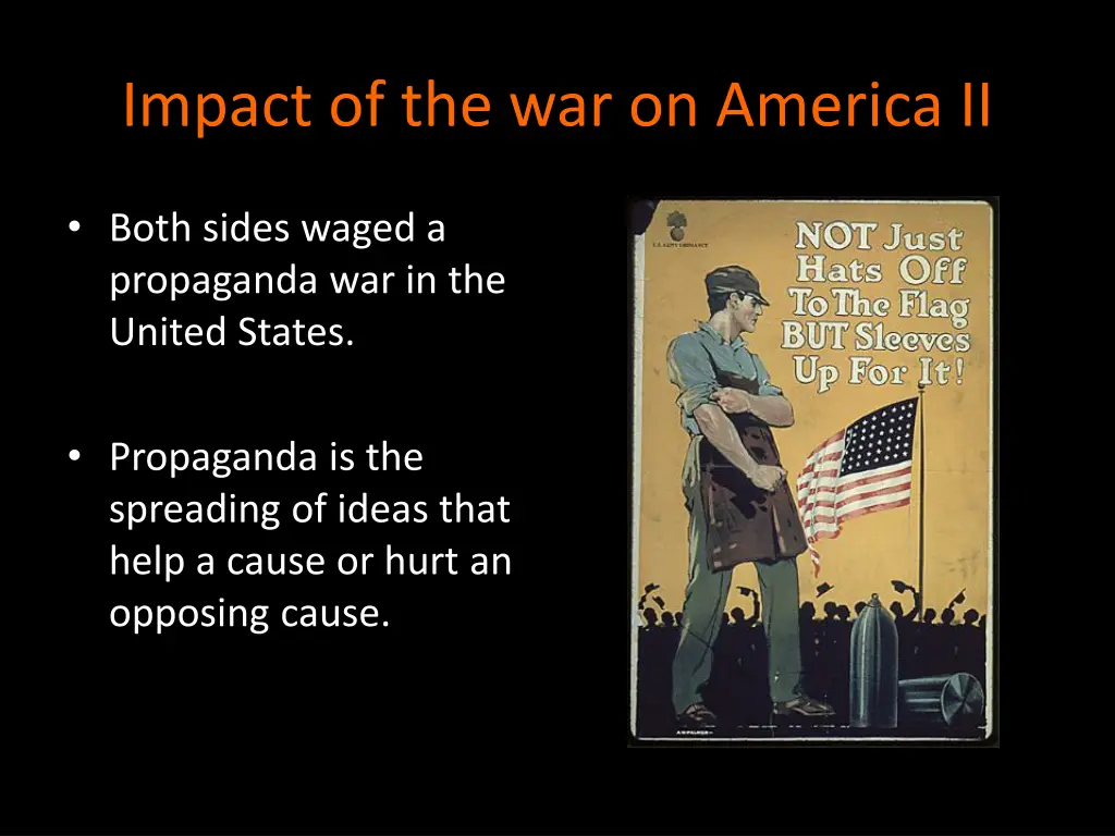 impact of the war on america ii