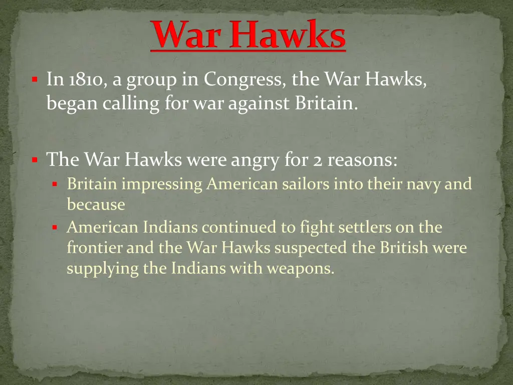 war hawks