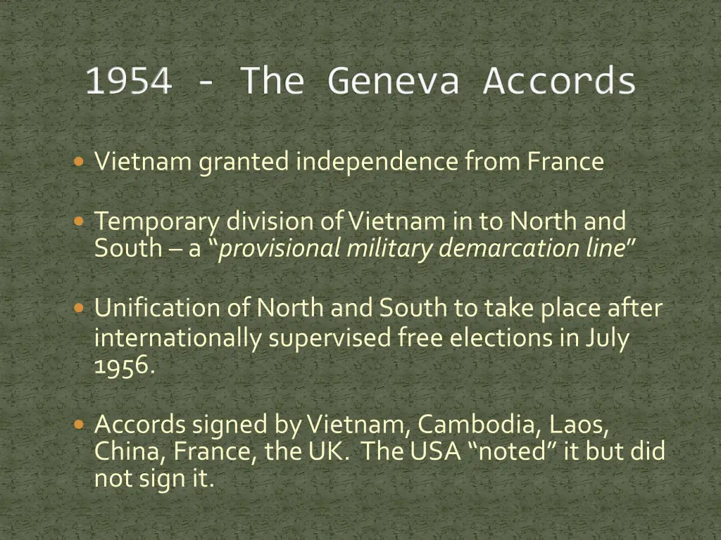 1954 the geneva accords