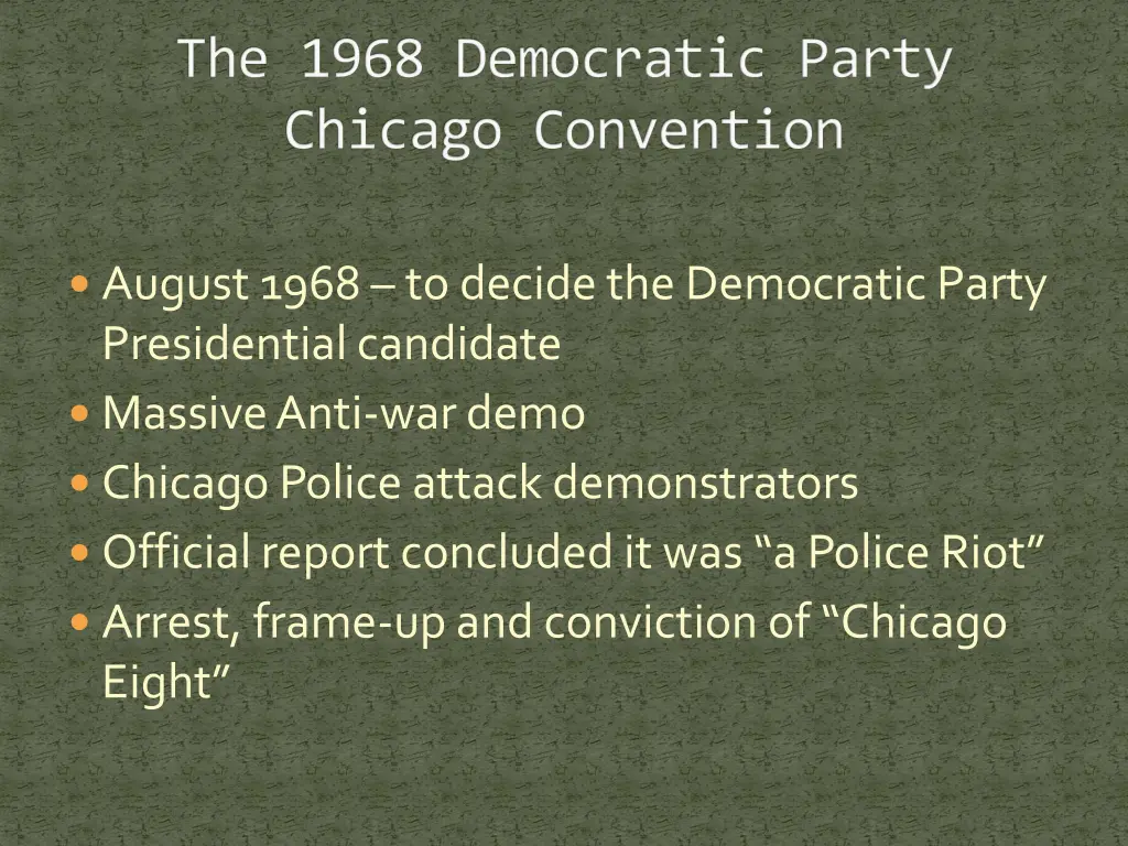 the 1968 democratic party chicago convention