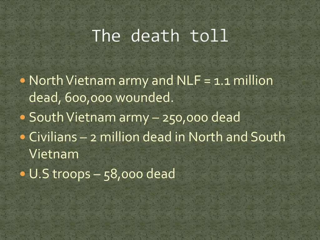 the death toll