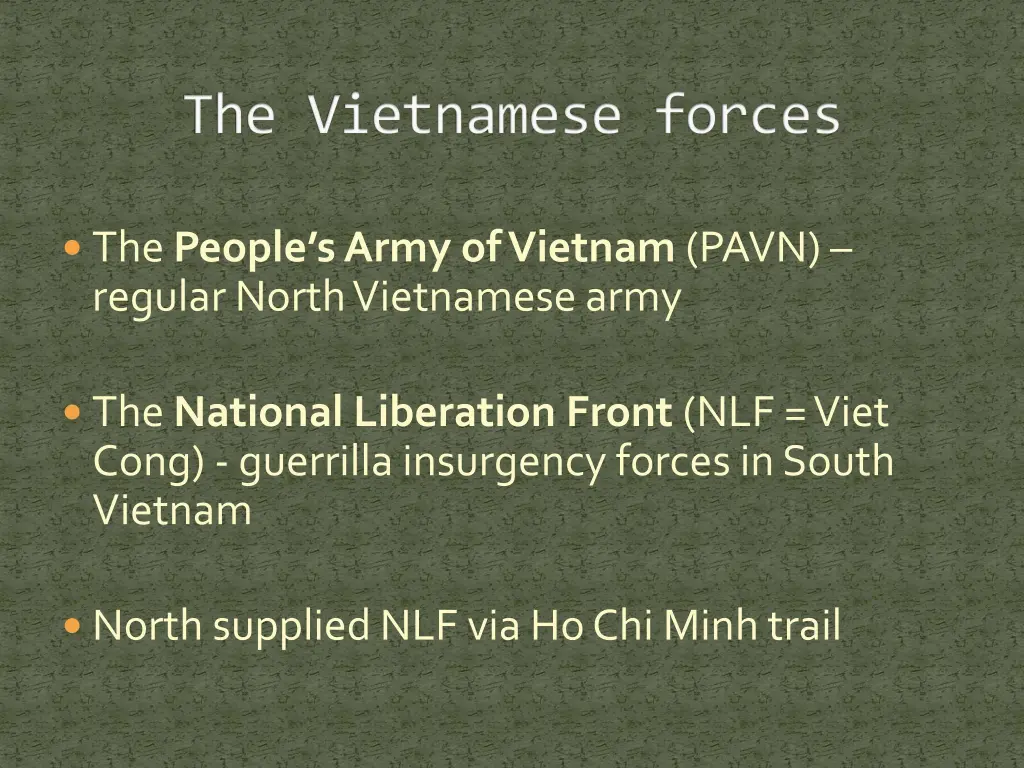 the vietnamese forces