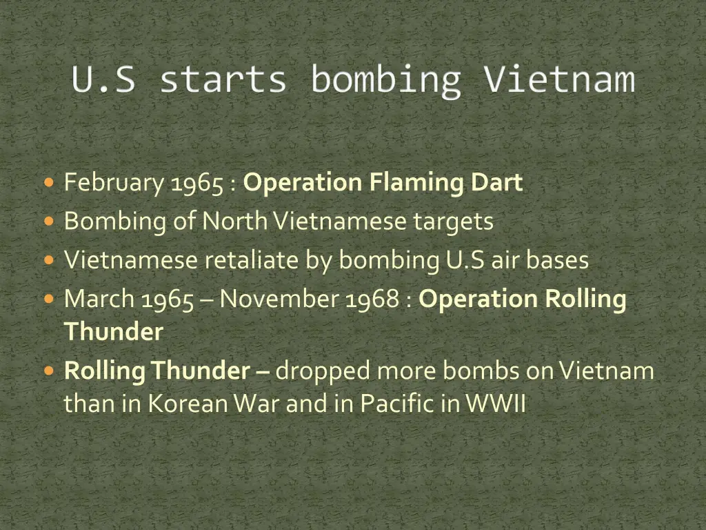 u s starts bombing vietnam