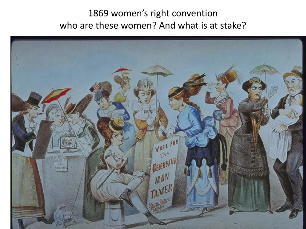 1869 women s right convention who are these women