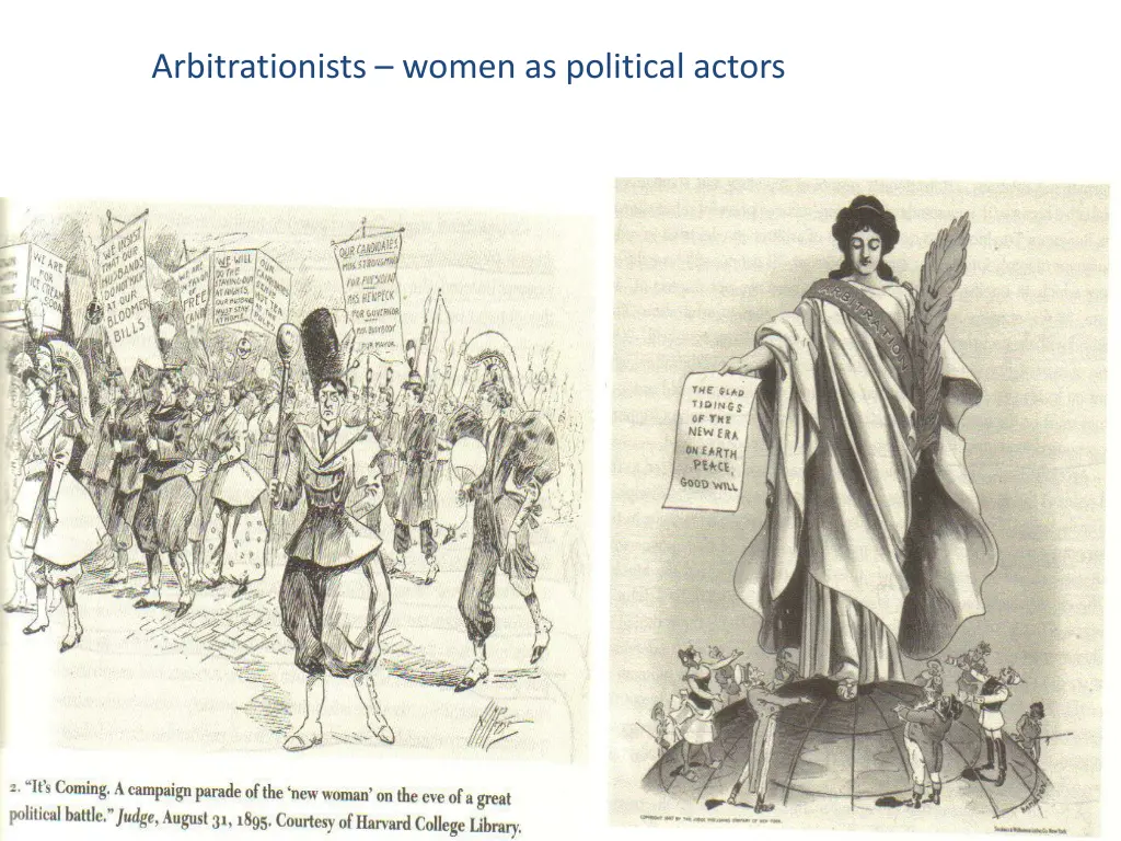 arbitrationists women as political actors