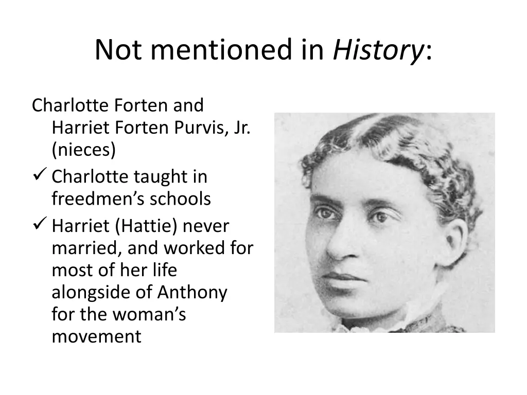 not mentioned in history 2