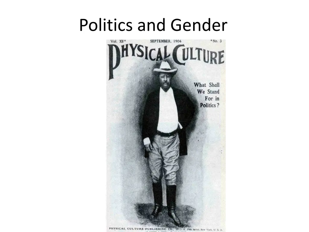 politics and gender