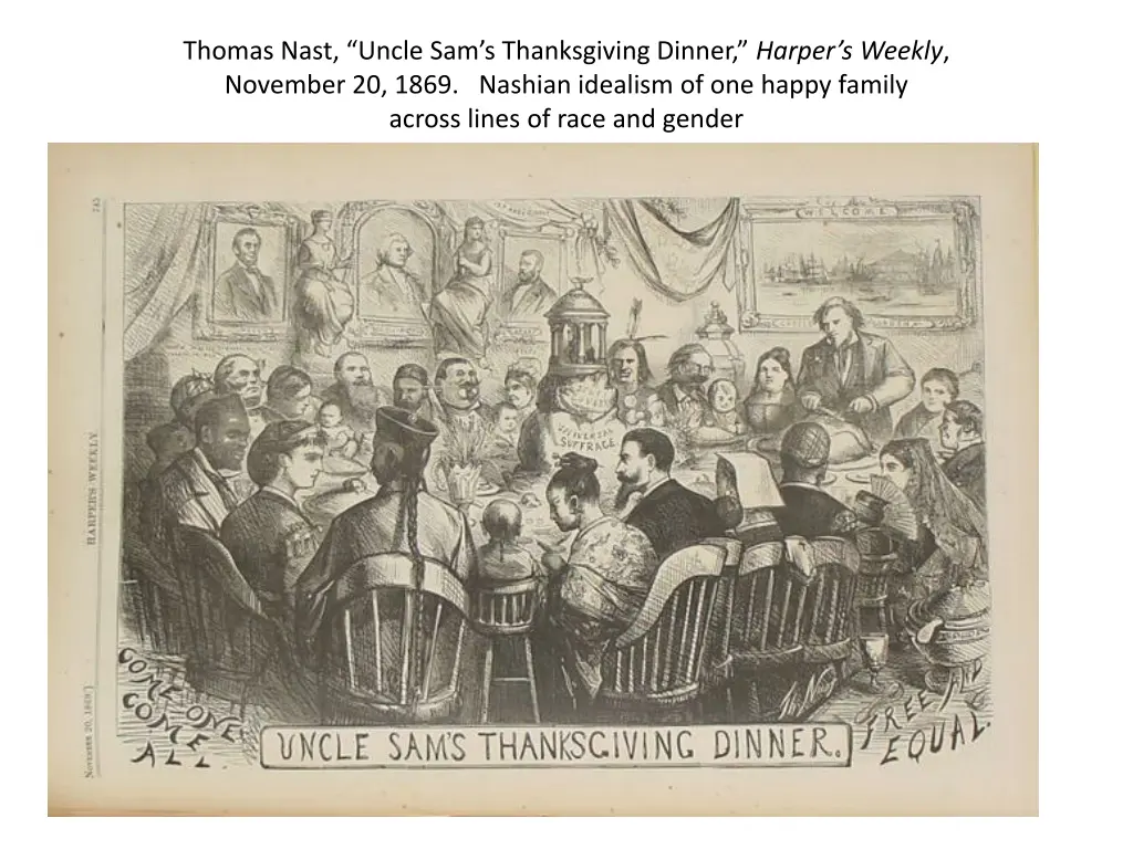 thomas nast uncle sam s thanksgiving dinner